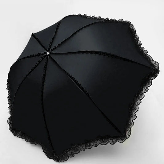 Gothic Lace Parasol – Elegant UV Protection Umbrella ☔🖤