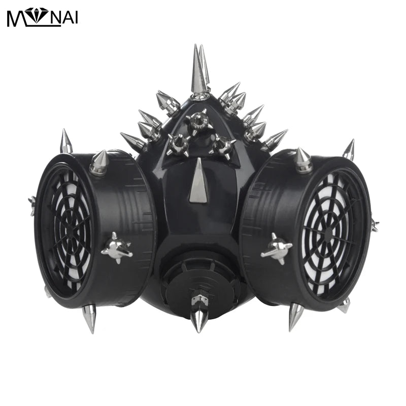 Steam Punk Full Spikes Face Mask Gothic Party Accessories Rivet steel Steampunk Cosplay Men Women Masks For Halloween