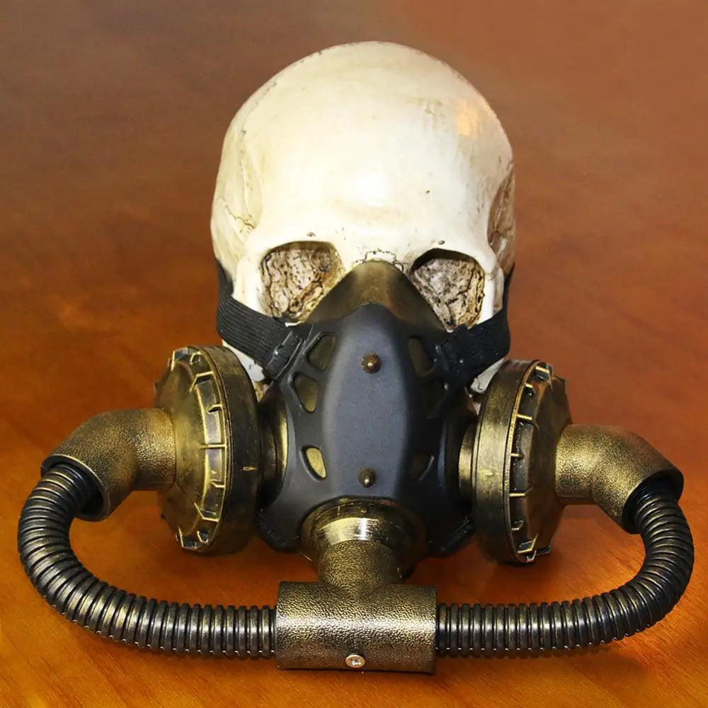 Steampunk Spiked Gas Mask & Goggles 🕶️🔥